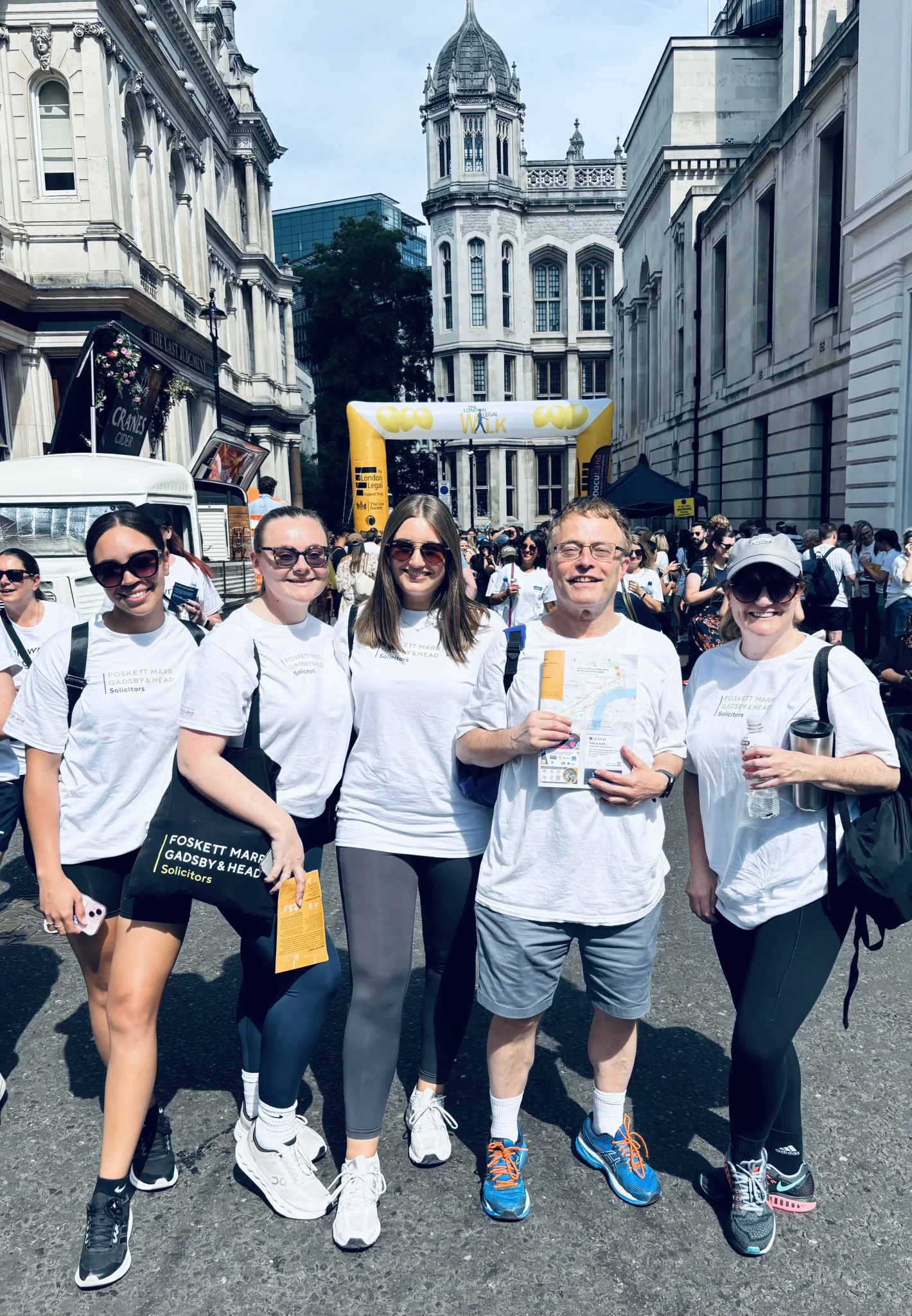 Our London Legal Walk team from Foskett Marr Gadsby & Head